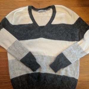 Vince Multicolor Striped Mohair Sweater